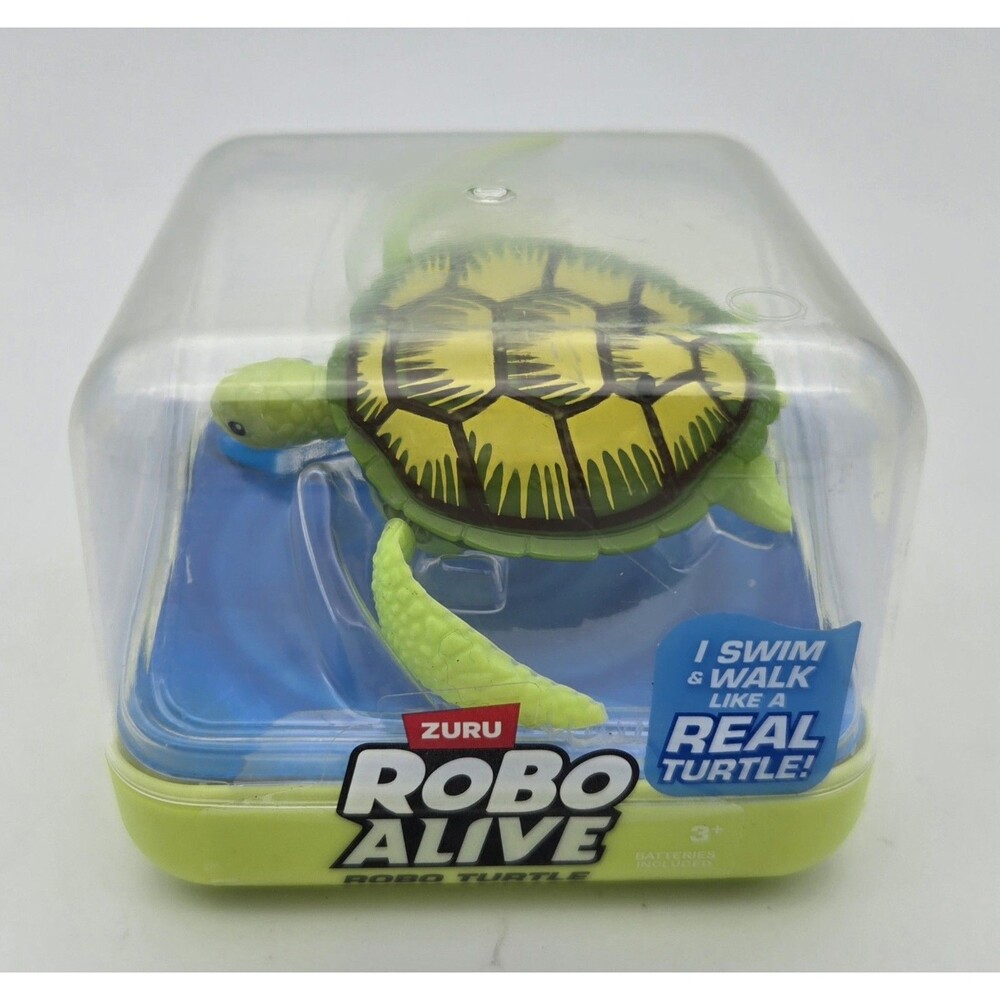 ZURU Robo Turtle Robotic Swimming Turtle‎ Green Toy New
